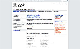 stiftungsverzeichnis der universität zürich